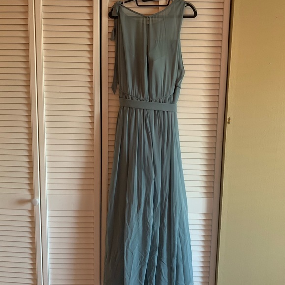 After Six Icelandic blue bridesmaids dress - Picture 4 of 7